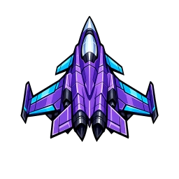 Space Runner fighter ship - vertical arcade shooter key art